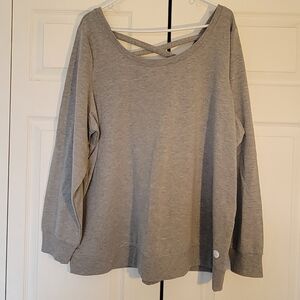 Torrid Gray Cross-Back Sweatshirt